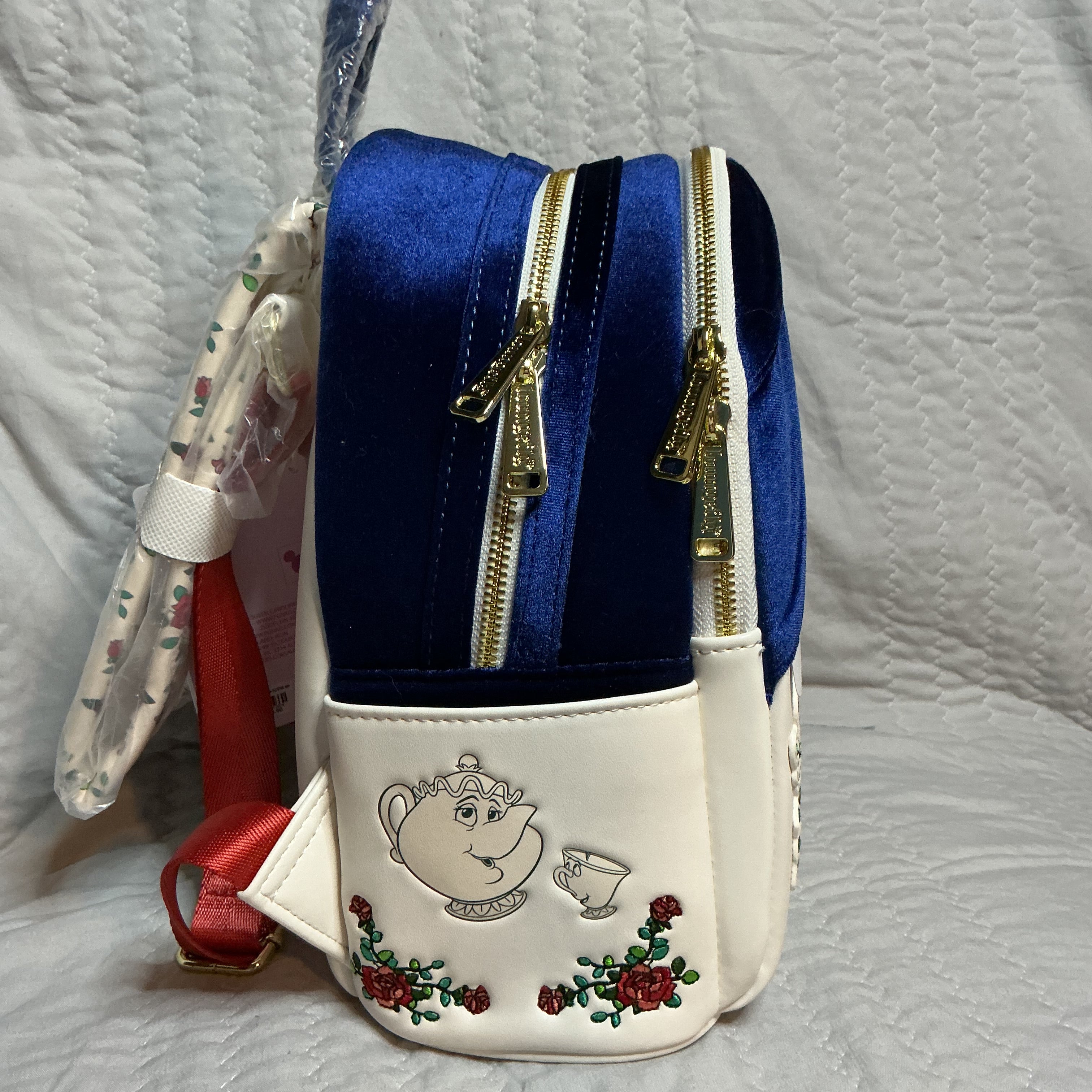 Beauty And The Beast Velvet Backpack