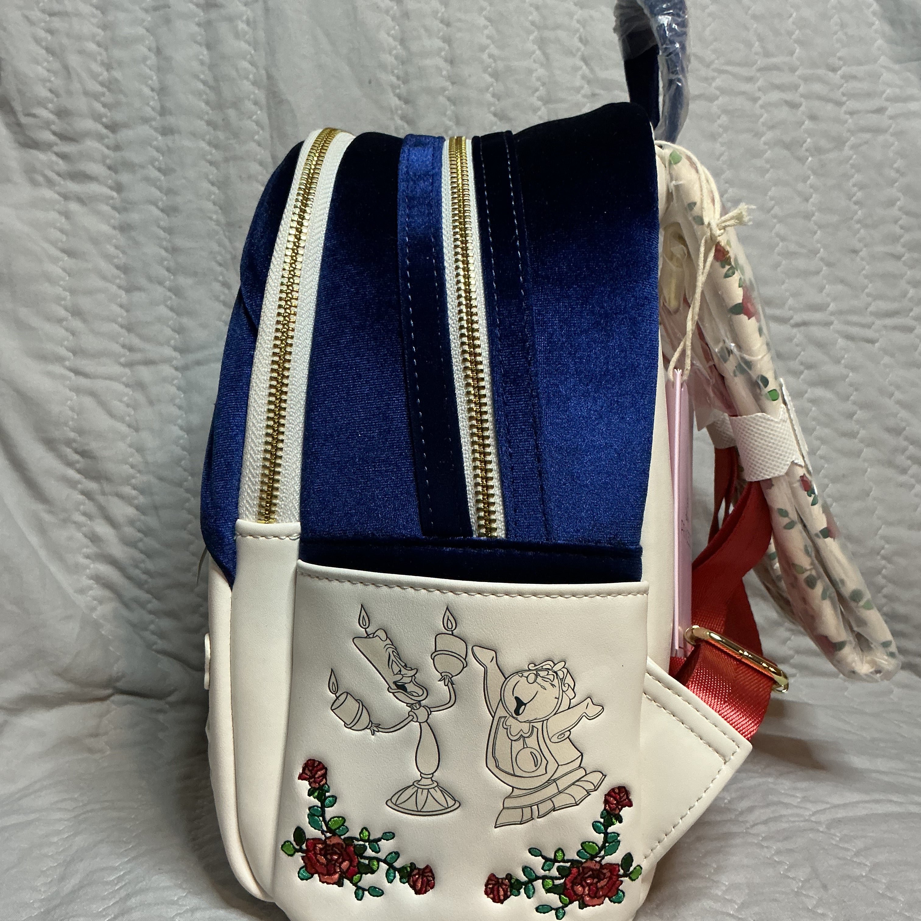 Beauty And The Beast Velvet Backpack